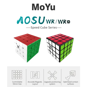 Moyu Aosu Wr M 4x4x4 Ātrums Cube Moyu Aosu Gts2 M SpeedCube Profesionālās Magico Kubi Aosu 4x4 Rotaļlietas Bērniem WCA Konkurences