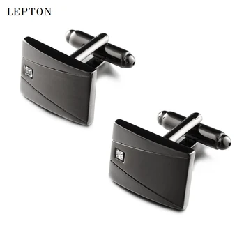 Lepton Klasiskais Melns (Classic Black Aproču Pogas & Tie Klipi Noteikti Mens Augstas Kvalitātes Biznesa Dāvanu Zeķubikses Pin Tie Stieņi Klipša Aizdare Piliens Kuģniecība