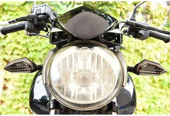 Honda hornet cb600f bajaj fazer 600 yamaha Universālo Motociklu Pagrieziena Signāla Gaismu Lampas Amber LED clignotant moto, led dienas gaitas lukturi