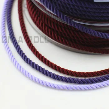 DIY 3mm Zīda diegu milānas vadu 50meters/roll Rotaslietas & iepakošanas & apavi virvi, Kaklarotas & Rokassprādzes, auklas