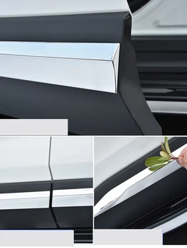 Der Toyota RAV4 2019 2020 ABS Chrome Durvju Ķermeņa Molding Auto Piederumi Sānu Sloksnēm Melns Segt