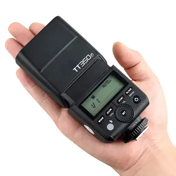 Godox Mini Speedlite TT350C TT350N TT350S TT350F TT350O Kameras Zibspuldze 2.4 G HSS GN36 Canon, Nikon, Sony, Olympus un Fuji Pentax DSLR