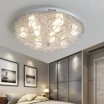 LED griestu lampas var izmantot, modernās viesistabas, guļamistabas griestu lampa Jūgendstila dizaina apļveida apgaismojuma ierīci, AC90-260v