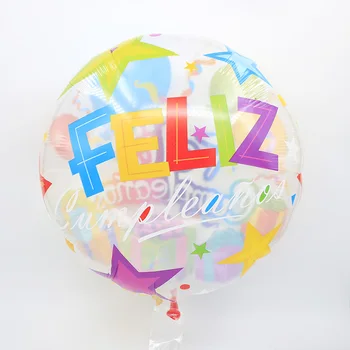 1Set spāņu Feliz Cumpleanos Krāsains Folija Baloni, Kāzas, Dzimšanas dienas svinības Rotājumus Bērniem Baloes Fiesta Eventos Globos