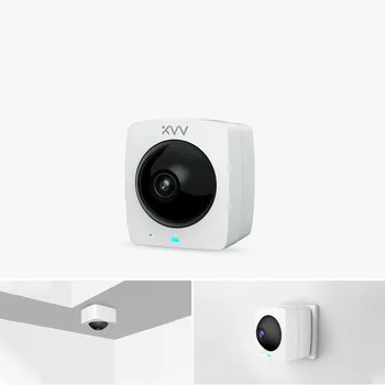 Jaunu Youpin XiaoVV A1 Smart 360 Panorāmas IP Kamera HD 1080P AI Humanoīdu Atklāšanas Drošības IS Nakts Redzamības Mini CCTV Kameras