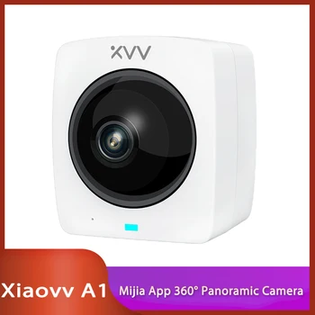 Jaunu Youpin XiaoVV A1 Smart 360 Panorāmas IP Kamera HD 1080P AI Humanoīdu Atklāšanas Drošības IS Nakts Redzamības Mini CCTV Kameras