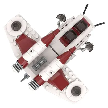 KM Mini UCS Republikas Gunship Modelis, Zvaigžņu Kopu Kari Celtniecības Bloki Bērniem DIY Cīnītājs Ķieģeļi Izglītojošas Rotaļlietas Bērniem Dāvanu