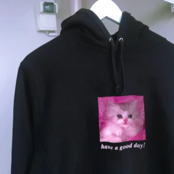 Krāsas Ir Laba Diena Kaķis Drukāt Hoodies Kawaii Sieviešu Grafiskais Džemperis Melnā Puloveri Funny Kaķis Mamma Dāvanu Kapuci Sporta Krekli