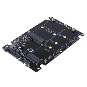 2 In 1 NGFF M. 2 B+M Taustiņu Mini PCI-E vai mSATA SSD SATA III Adaptera Karti par Pilnu Msata SSD/ 2230/2242/2260/22x80 M2