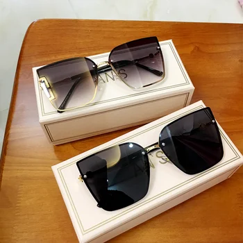 MS 2019 vintage, saulesbrilles sieviešu saulesbrilles luksusa cat eye saulesbrilles lielgabarīta Sieviešu saulesbrilles