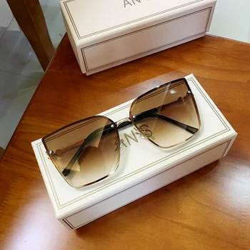 MS 2019 vintage, saulesbrilles sieviešu saulesbrilles luksusa cat eye saulesbrilles lielgabarīta Sieviešu saulesbrilles
