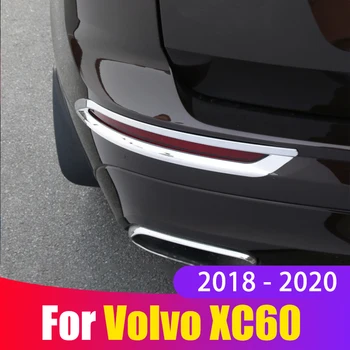 Volvo XC60 2018 2019 2020 Auto Virsbūves Detektori ABS Chrome Apdare Atpakaļ Asti Aizmugurē, Miglas Gaismas Lampas Vāciņu Rāmja Uzlīme Piederumi