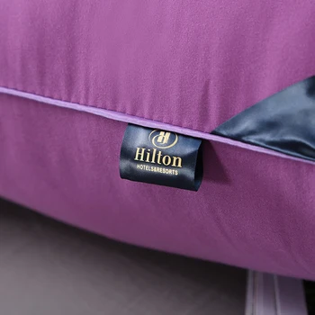 Luksusa Hilton piecu-zvaigžņu viesnīca spilveni tīrtoņa krāsu PP Kokvilna uzpildes spilvens core Mājas Guļamistaba Miega Gultas Spilvena 48x74cm