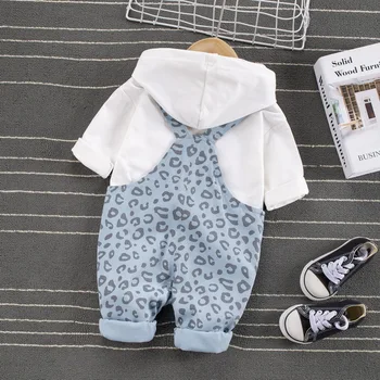 Mazie un Vidējie Bērnu Apģērbu 2021. Gada Pavasarī Jaunu Zēnu garām piedurknēm Džemperis kombinezoni ar Krūšdaļu divdaļīga Gudrs Pleds Baby Girl Uzvalks 1-5 Gadiem