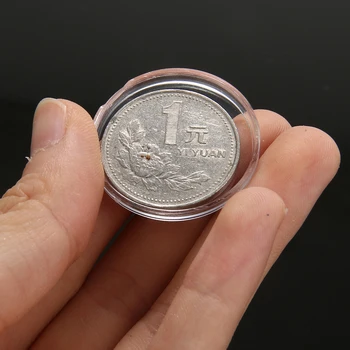 100gab 27mm Plastmasas Monētu Displeja Lodziņā Monētu Uzglabāšanas Gadījumā, Kaste, Monētas Konteineru Uzglabāšanas Kapsulas vitrīnās uz 2 Euro Monētas jostas