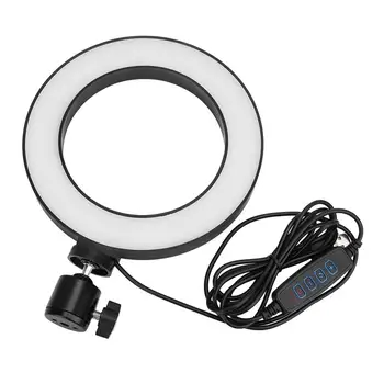 6 Collu LED Ring Light Selfie Aizpildīt Lampas 10 Līmeņu Spilgtuma regulēšana Regulējamas 3 Gaismas Režīmi Dzīves Broadcast/Foto/Ieraksta