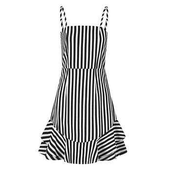 Vidukļa Drukāt Mini Apģērbu Priekšgala Kleita bez Piedurknēm Sievietēm 2020. Gada Vasaras Kakla Meitenes Sundress Slash Modes Sexy kleitas, sieviešu Karstā