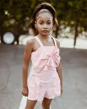 Pudcoco 2019 Bērnu Apģērbs, Uzvalki, Meitenēm Drēbes Bērniem Toddler Enfant Fille Infantis Tērpiem Svītrainām 2gab Tvertnes Augšpusē + Bikses