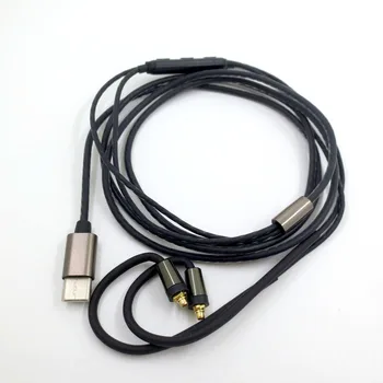 USB C Tipa Kabeli Shure SE215 SE535 UE900 MMCX USB C AUX Kabeli, Auklām, Stieplēm, Austiņas Nomaiņa Kabeļi