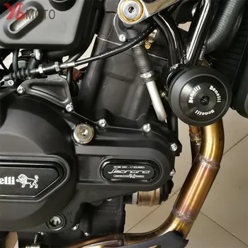Par Benelli Leoncino500 Leoncino 500 Motociklu Krišanas Aizsargi CNC Alumīnija Rāmis Slīdni Anti Crash Klp Dzinēja aizsardzība
