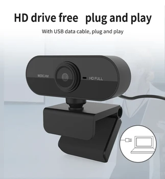 Full HD 1080P Webcam USB Mini Datoru Kameras Uzcelta Trokšņa samazināšanas Mikrofons Augstas kvalitātes Video Zvanu PC WebCamera PC Klēpjdators
