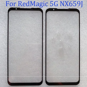 Par RedMagic 5G NX659J Digitizer Touch Screen Stikla Len panelis Bez Flex Kabelis Sarkano Burvju 5G NX659 Nomaiņa