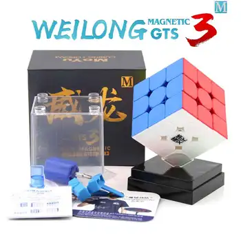 MoYu Weilong GTS 3M 3x3x3 Magnētisko Ātrums Cube Meilong 3*3 Weilong V2 / V3 M Uzlīmes, magnētiskās cubo magico puzzle bērniem rotaļlietas