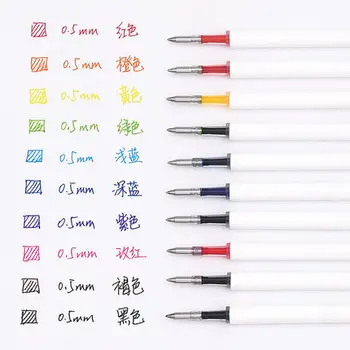 10pcs Zils/Melns/Sarkans/krāsains tintes Xiaomi Pildspalvu KACO 0.5 mm Parakstīšanas PILDSPALVU Skolai Biroja Gluda Rakstīšanas Izturīgs Parakstīšanas Uzpilde