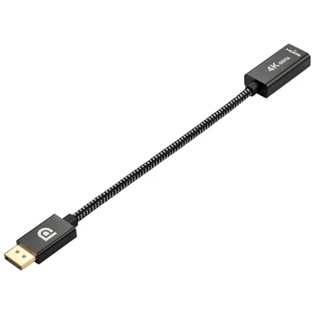 DP Displeja Ports Male-HDMI 2.0 Sieviešu Adaptera Kabeli Zelta Pārklājumu Savienotājs 4K 60Hz Converter Chipset Insde 20CM Piedurknēm