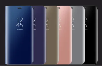 P smart 2019 Smart Mirror Pārsegu, Lai Huawei P smart 2019 Gadījumā, Karstā Luksusa, Par Huawei POT-LX1 POT-LX1AF LX2J Gadījumā Coque būtiska