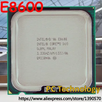 Oriģinālā Intel Core 2 Duo E8600 Procesors 3.33 GHz/6M/1333MHz CPU Bezmaksas piegāde kuģis no 1 dienas laikā arī pārdot E8400 E8500