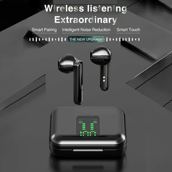 TWS Bezvadu Austiņas Bluetooth 5.0 Austiņas ar Mikrofonu HIFI Stereo Mini Sporta Darbojas Earbuds, Austiņas, Telefona HD Zvanu