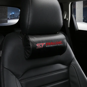 Auto-stils 2gab 3D Oglekļa Šķiedra Sēdeklis Kakla Atbalsta Spilvens Atpūtas Pagalvi Ford ST Sacīkšu Fiesta Focus 2 3 Kugas Mondeo Mustang