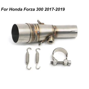 Honda Forza 300 2017 2018 2019 Augstas Veiktspējas Motociklu Izplūdes Muffler Vidējais posms Caurules ar Piederumiem