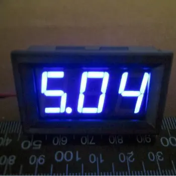 8pcs ir 0,56 collu LCD 4.5 DC-30V Blue LED Panelis Mērītājs Digitālais Voltmetrs ar Divu vadu Elektriskie Instrumenti Sprieguma Metru amf0100