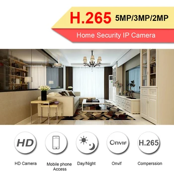 BESDER H. 265 Audio 5MP 3MP 2MP Vandal-Proof IP Kameras Infoor Video Dome CCTV Drošības IP Kameras Onvif P2P RTSP Kustības Detektoru,