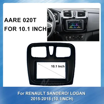 9 collu 2din auto radio paneļa Montāžas Rāmis Komplekts RENAULT SANDERO Logan-2018 auto stereo skaņu paneli Auto DVD Atskaņotājs rāmis