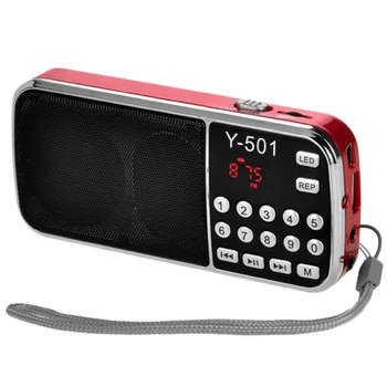 Y-501 Digitālās Portatīvie o LCD Digitālo FM Radio, Skaļrunis USB Mp3 Mūzikas Atskaņotājs