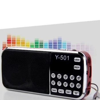 Y-501 Digitālās Portatīvie o LCD Digitālo FM Radio, Skaļrunis USB Mp3 Mūzikas Atskaņotājs