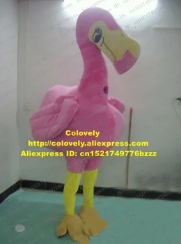 Cute Rozā Putns Sarkano vainagojušies Celtņa Strausu Talismans Kostīmu Flamingo Turcija Tallstrider Ar Lielu Rozā Ķermeņa Pieaugušo Nr 626 Bezmaksas Kuģis