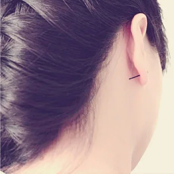 Vīriešiem un sievietēm, vienkāršu mini hipoalerģiska auss stick auss nagiem plastmasas auss stick pārredzamu sterilā dezinfekcijas stick Auskari