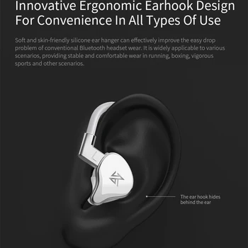 Bezvadu Earbuds CVC Dual Mic Saprātīga Trokšņa Redution Bluetooth Austiņas Apt-X Lossless Audio Pārraides auss cilpiņa Austiņas