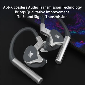 Bezvadu Earbuds CVC Dual Mic Saprātīga Trokšņa Redution Bluetooth Austiņas Apt-X Lossless Audio Pārraides auss cilpiņa Austiņas