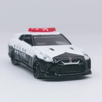 Takara Tomy Tomica No. 105 Nissan-GT-R Policijas Automašīnu Lējumiem Automašīnas Modelis Rotaļlietas Zēniem