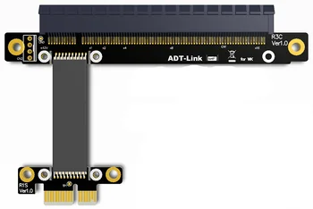 Stāvvadu PCI-E 3.0 16x, lai x1 PCIe x16 PCI Express x1 Stāvvadu Ieguves Grafikas Karte Paplašinājuma Kabeli R13SC 25cm ar elektropārvades Līnijas