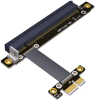 Stāvvadu PCI-E 3.0 16x, lai x1 PCIe x16 PCI Express x1 Stāvvadu Ieguves Grafikas Karte Paplašinājuma Kabeli R13SC 25cm ar elektropārvades Līnijas