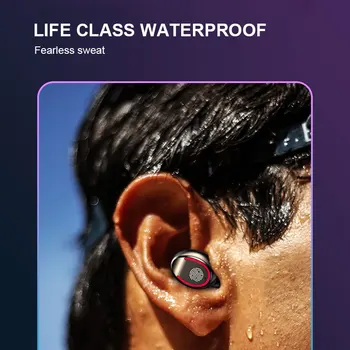 F9-3 TWS Bezvadu Bluetooth Austiņas 5.0 UV Sterilizācija 9D Sporta Ūdensizturīgs augstas precizitātes Mūzikas Stereo Austiņu Austiņas ar Displeju LED Power