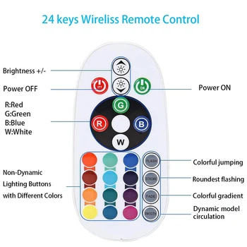 WIFI Kontroles 750W kontrolieris ar 24key tālvadības 5050 2835 RGB LED Lentes Neona Gaismu, ES UK ĀS 220V ASV 110V