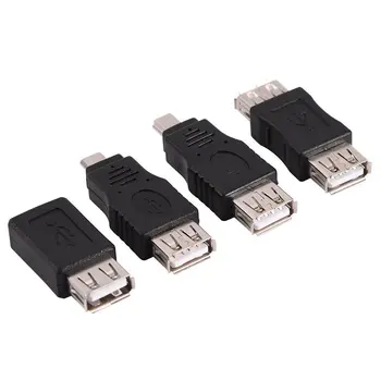 12Pcs Mini USB3.0 OTG 5pin F/M Lādētājs Adapteris Converter USB Sieviešu un Vīriešu Micro USB Adapteris Power Bank Kabelis
