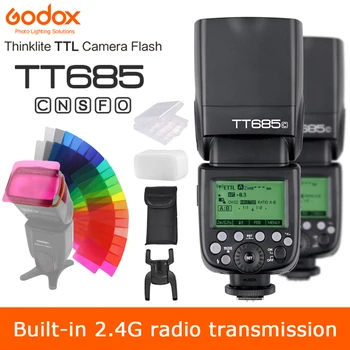 Godox TT685 TT685C TT685N TT685S TT685F TT685O TTL HSS Kameras Zibspuldze Speedlite Canon, Nikon, Sony, Olympus un Fuji Kamerai